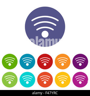 Wi-Fi-flach-Symbol Stockfoto