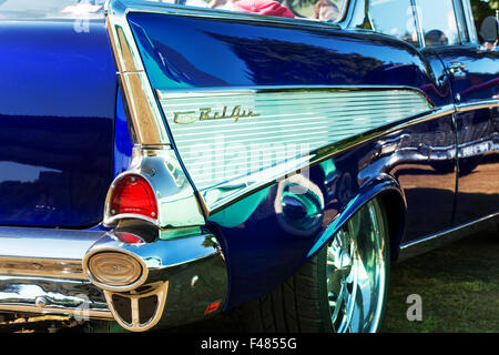 1957 Chevrolet Bel Air Schwanzflosse. Classic American Auto Stockfoto