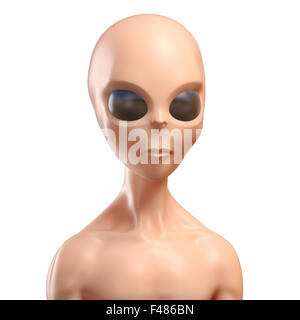 Alien 3d illustration Stockfoto