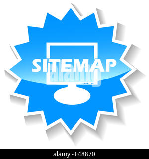 Sitemap blauen Symbol Stockfoto