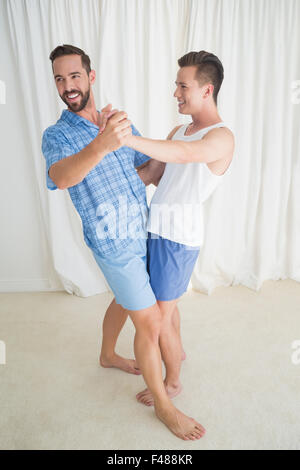 Glückliche homosexuelle Paare, die Spaß Stockfoto