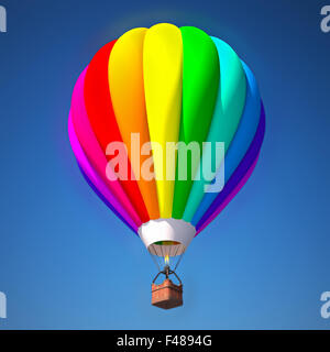 Luft-Ballon-3D-Illustration Stockfoto