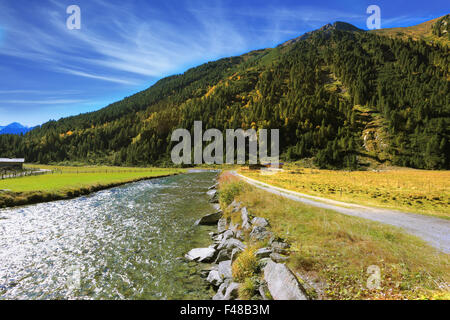 Oberlauf des Krimmler Wasserfälle Stockfoto