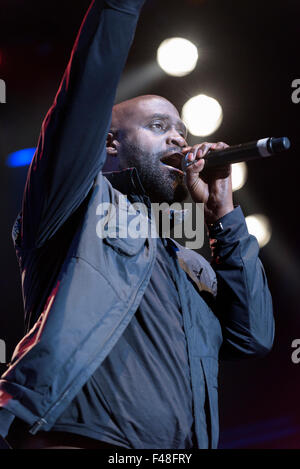 Posdnuos von De La Soul erklingt in 2015 Womad Charlton Park, Malmesbury, England, UK. 24. Juli 2015 Stockfoto