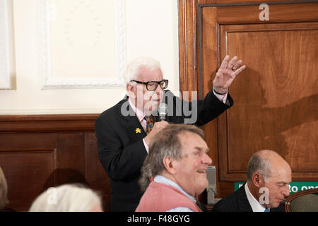 Barry Cryer, Oldie literarisches Mittagessen 13.10.15 Stockfoto