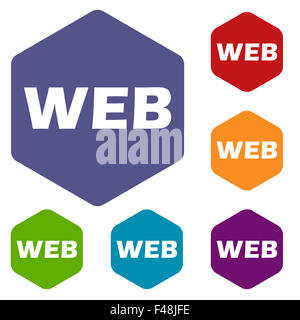 Web Raute Symbole Stockfoto