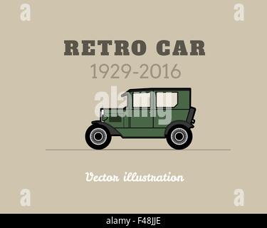 Retro-Auto, Vintage-Kollektion Stock Vektor