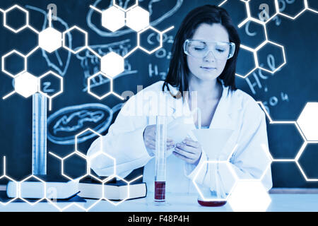 Zusammengesetztes Bild der Wissenschaft-Grafik Stockfoto