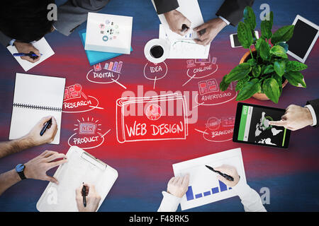 Zusammengesetztes Bild von Geschäftstreffen Stockfoto