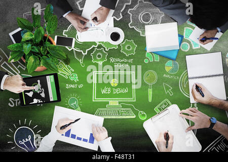 Zusammengesetztes Bild von Geschäftstreffen Stockfoto