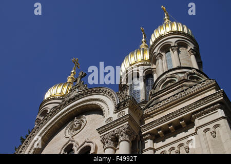 Russische orthodoxe Kirche, Wiesbaden Stockfoto
