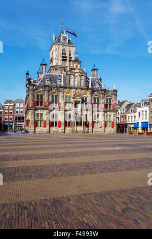 Stadhuis (Rathaus) (1618) am Marktplatz, Delft, Niederlande Stockfoto