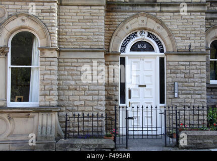 Sir Titus Salze Krankenhaus datiert 1868 in das Modell Dorf Saltaire Stockfoto