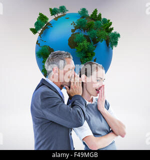 Zusammengesetztes Bild tratschen Business Teams Stockfoto