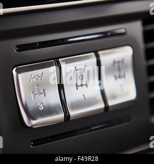 Luxus Auto Interieur-Details. Stockfoto