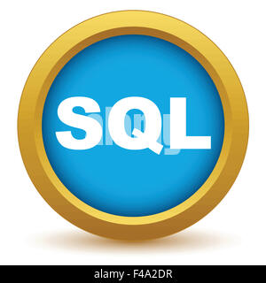 Gold Sql-Symbol Stockfoto