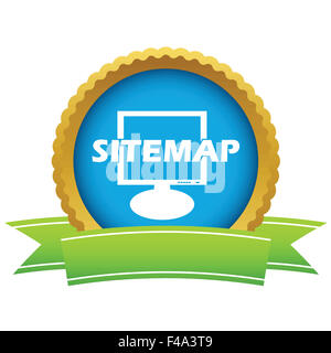 Gold Sitemap logo Stockfoto