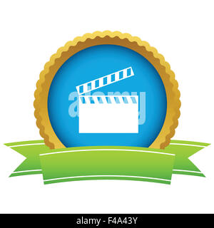 Goldene Kino-logo Stockfoto