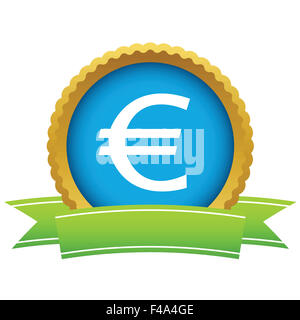 Gold Euro-logo Stockfoto