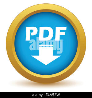 Gold Pdf Download-Symbol Stockfoto