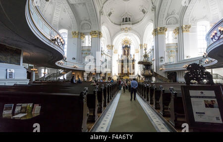 Hamburg, Deutschland - St. Michael Kirche. Stockfoto