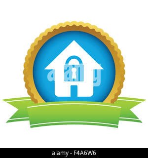 Goldschloss House-logo Stockfoto