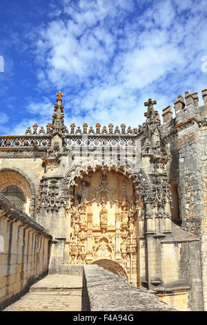 Palast des Templerordens in Portugal Stockfoto