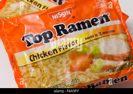 Top Ramen-Paket - USA Stockfoto