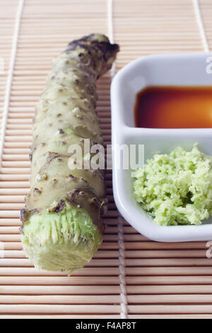 Frischer Wasabi - Frischer Wasabi Stockfoto