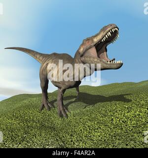 Tyrannosaurus Dinosaurier - 3D render Stockfoto
