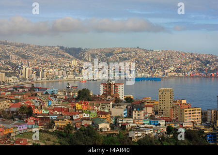 Valparaiso ein Versand-Hafen in Südamerika Stockfoto