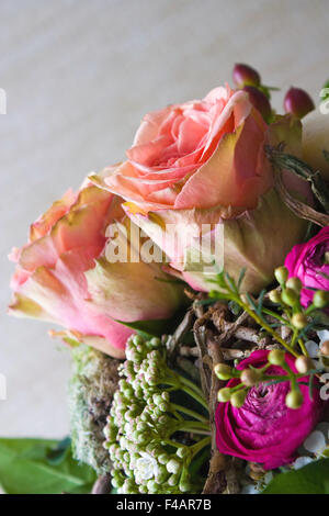 Rose Rosen - rosa Rosen Stockfoto