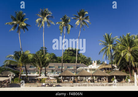 Hotels in Boracay Strand der Philippinen Stockfoto