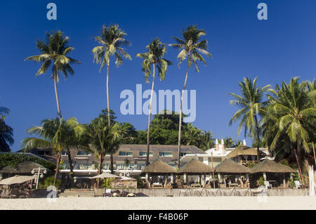 Hotels in Boracay Strand der Philippinen Stockfoto