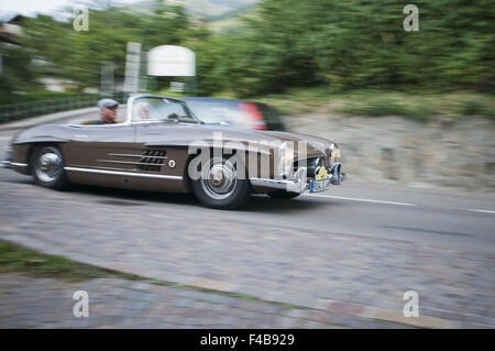 South Tyrol klassische Cars MERCEDES 300 SL Roadster Stockfoto