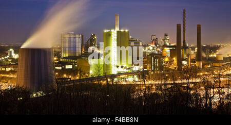 Stahlwerk ThyssenKrupp, Duisburg, Deutschland. Stockfoto