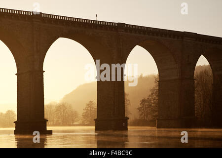 Viadukt, Fluss Ruhr, Herdecke, Deutschland. Stockfoto