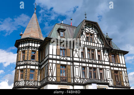 Villa Cassel in den Schweizer Alpen Stockfoto