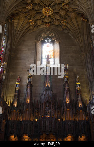 Die Distel Kapelle in der Kathedrale von St Giles, Edinburgh, Schottland. Stockfoto