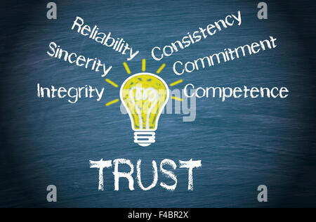 Vertrauen - Business-Konzept Stockfoto