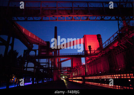 Kokerei-Pflanze, Zollverein, Essen, Deutschland Stockfoto