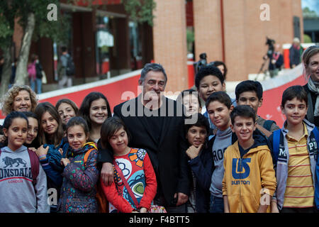 Rom, Italien. 16. Oktober 2015. Pascal Plisson auf roten Teppich für den Film Le Grand Jour beim Rome Film Fest. ,, Roma, Italien, Venerdì, 16.10.15 Kredit: Stephen Bisgrove/Alamy Live-Nachrichten Stockfoto