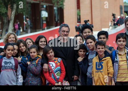 Rom, Italien. 16. Oktober 2015. Pascal Plisson auf roten Teppich für den Film Le Grand Jour beim Rome Film Fest. ,, Roma, Italien, Venerdì, 16.10.15 Kredit: Stephen Bisgrove/Alamy Live-Nachrichten Stockfoto