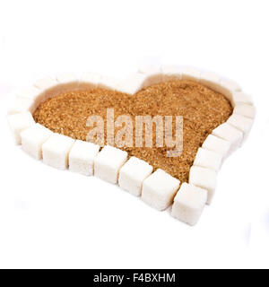 Herz aus Zucker Stockfoto