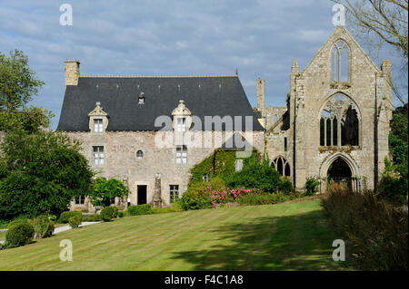 Abbaye de Beauport, Kapelle Ruinen und Batiment au Duc, Paimpol, Côtes-d ' Armor, Bretagne, Bretagne, Frankreich Stockfoto