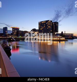 Medienhafen, Düsseldorf, Deutschland Stockfoto