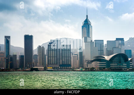 Hong Kong Skyline. Stockfoto