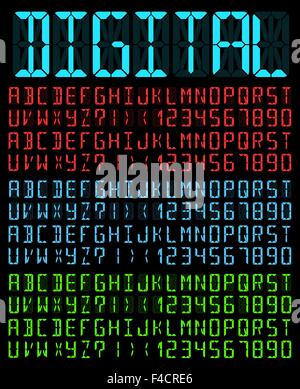 Digitale Schrift Stock Vektor