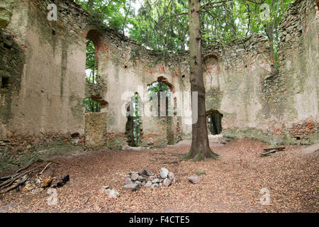 Ruinen der die barocke Wallfahrtskapelle St. Mary Magdalene Stockfoto