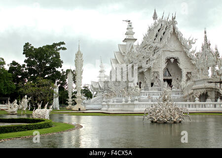 Weißen Tempel oder Wat Rong Khun in Chiang Mai, Thailand Stockfoto